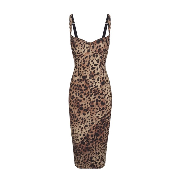 🆕 SKIMS X DOLCE GABBANA LIMITED EDITION BODY LEOPARD DRESS - Picture 4 of 10